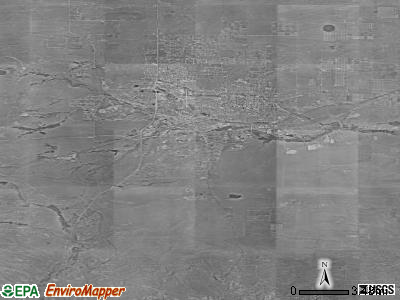 Zip code 82007 satellite photo by USGS