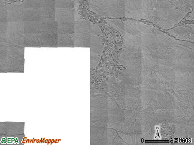Zip code 82401 satellite photo by USGS