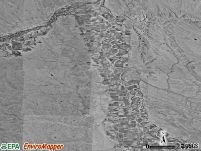 Zip code 82410 satellite photo by USGS
