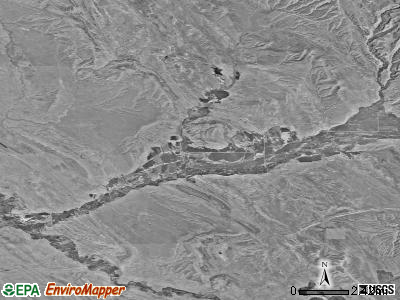 Zip code 82428 satellite photo by USGS