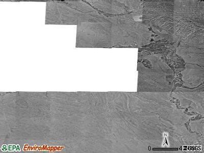 Zip code 82431 satellite photo by USGS