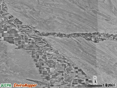 Zip code 82432 satellite photo by USGS