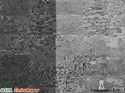 Zip code 83401 satellite photo by USGS
