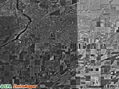 Zip code 83404 satellite photo by USGS