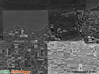 Zip code 83434 satellite photo by USGS