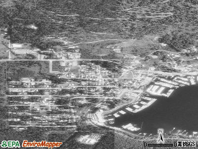 Zip code 83803 satellite photo by USGS