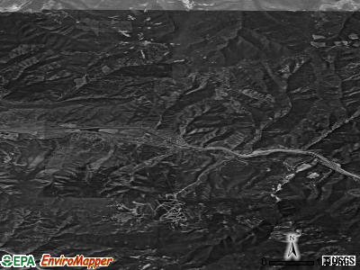 Zip code 83837 satellite photo by USGS