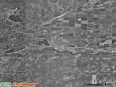 Zip code 83854 satellite photo by USGS