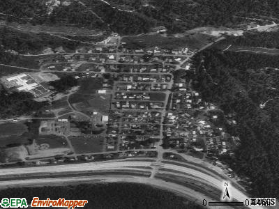 Zip code 83867 satellite photo by USGS