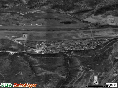 Zip code 83868 satellite photo by USGS