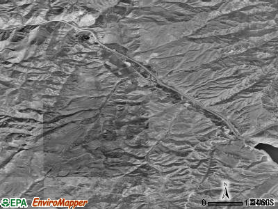Zip code 84033 satellite photo by USGS