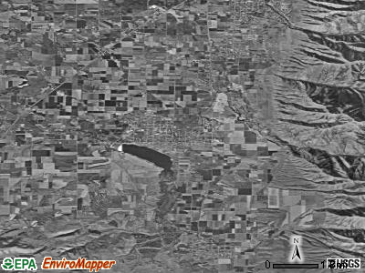 Zip code 84319 satellite photo by USGS