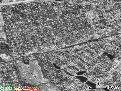 Zip code 11718 satellite photo by USGS