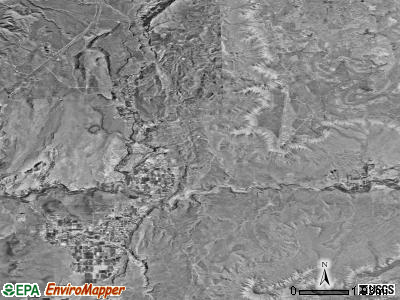 Zip code 84745 satellite photo by USGS
