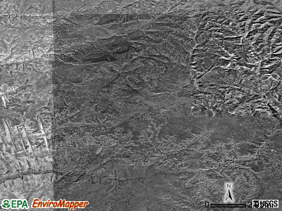 Zip code 84755 satellite photo by USGS