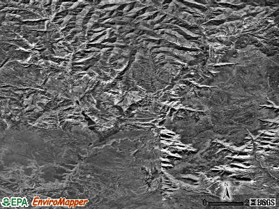 Zip code 84758 satellite photo by USGS