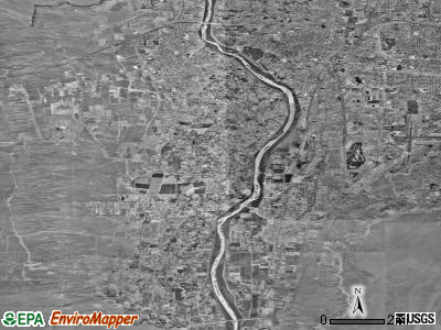 Zip code 87105 satellite photo by USGS