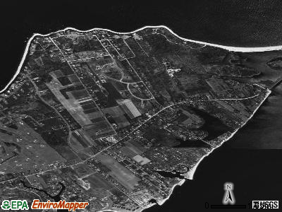 Zip code 11937 satellite photo by USGS