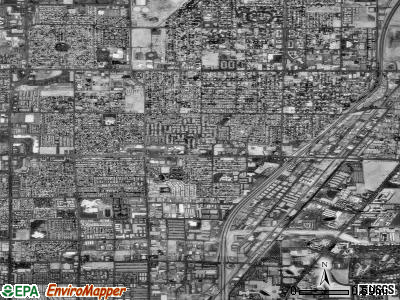 Zip code 89102 satellite photo by USGS