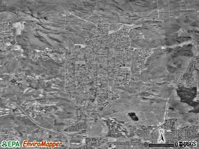 Zip code 89433 satellite photo by USGS