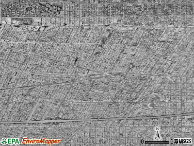 Zip code 90019 satellite photo by USGS