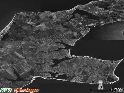 Zip code 11971 satellite photo by USGS