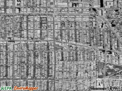 Zip code 90211 satellite photo by USGS
