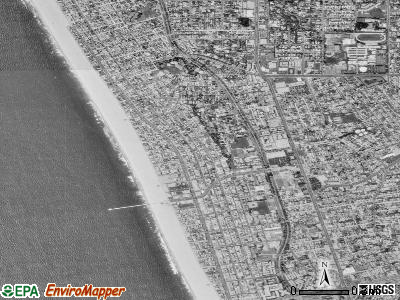 Zip code 90254 satellite photo by USGS