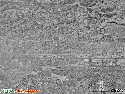 Zip code 90631 satellite photo by USGS