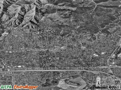 Zip code 91024 satellite photo by USGS