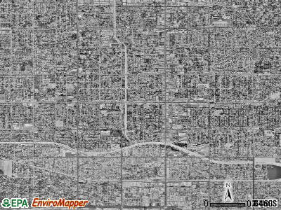Zip code 91335 satellite photo by USGS