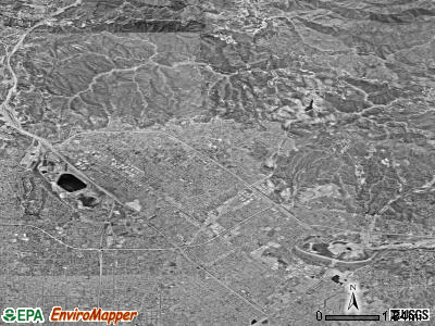 Zip code 91342 satellite photo by USGS