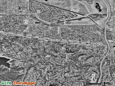 Zip code 91436 satellite photo by USGS