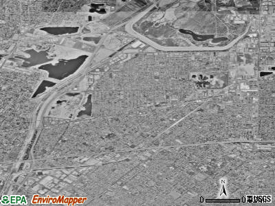 Zip code 91706 satellite photo by USGS