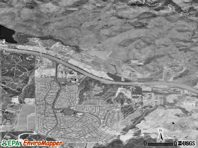 Zip code 91719 satellite photo by USGS