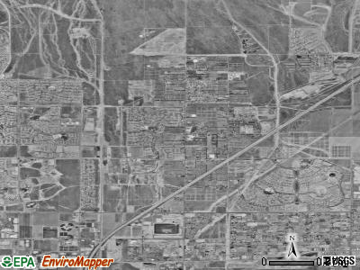 Zip code 91739 satellite photo by USGS