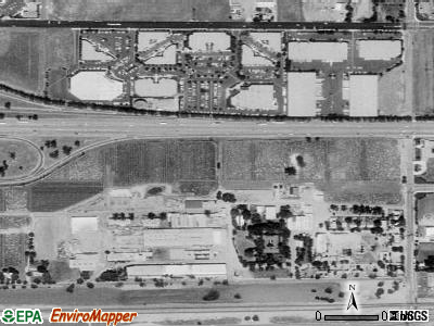 Zip code 91743 satellite photo by USGS
