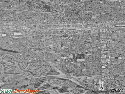 Zip code 91766 satellite photo by USGS