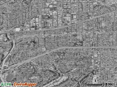 Zip code 91803 satellite photo by USGS