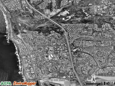 Zip code 92075 satellite photo by USGS