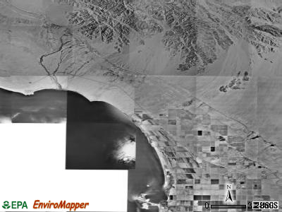 Zip code 92257 satellite photo by USGS