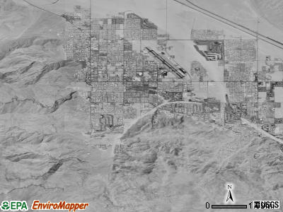Zip code 92264 satellite photo by USGS