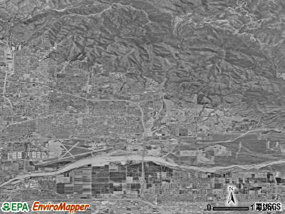 Zip code 92346 satellite photo by USGS