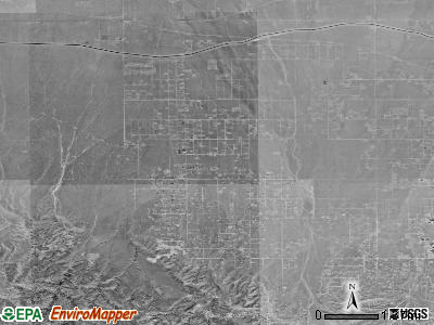 Zip code 92372 satellite photo by USGS