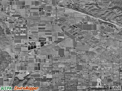 Zip code 92582 satellite photo by USGS