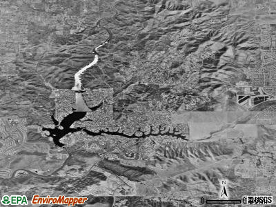 Zip code 92587 satellite photo by USGS