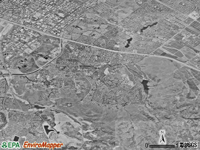 Zip code 92612 satellite photo by USGS