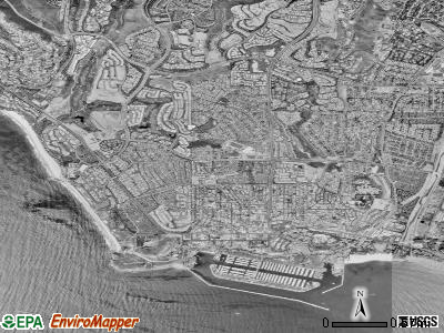Zip code 92629 satellite photo by USGS