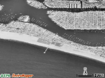 Zip code 92661 satellite photo by USGS