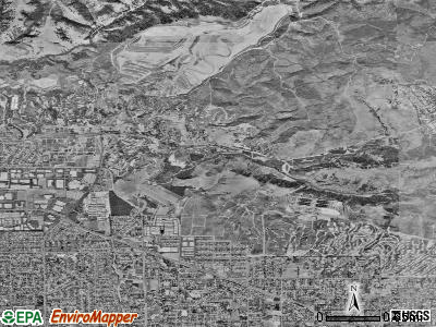Zip code 92823 satellite photo by USGS